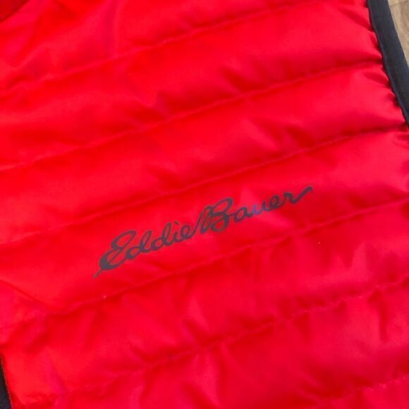 Eddie Bauer Microlight Down Vest Red EB650 Fill Men’s SIZE MED - Picture 2 of 9